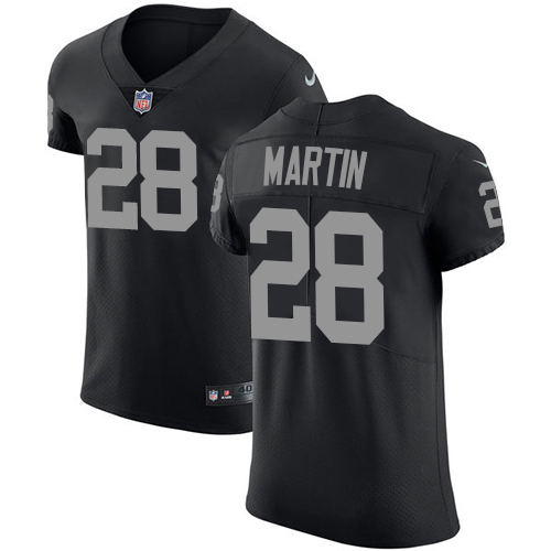 Nike Raiders #28 Doug Martin Black Team Color Men's Stitched NFL Vapor Untouchable Elite Jersey